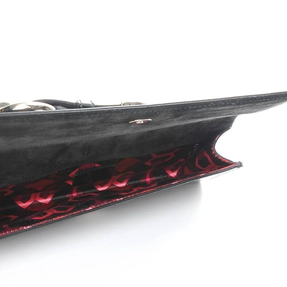 Gucci Black Patent Leather Clutch with Silver Buckle - Picture 11 of 13